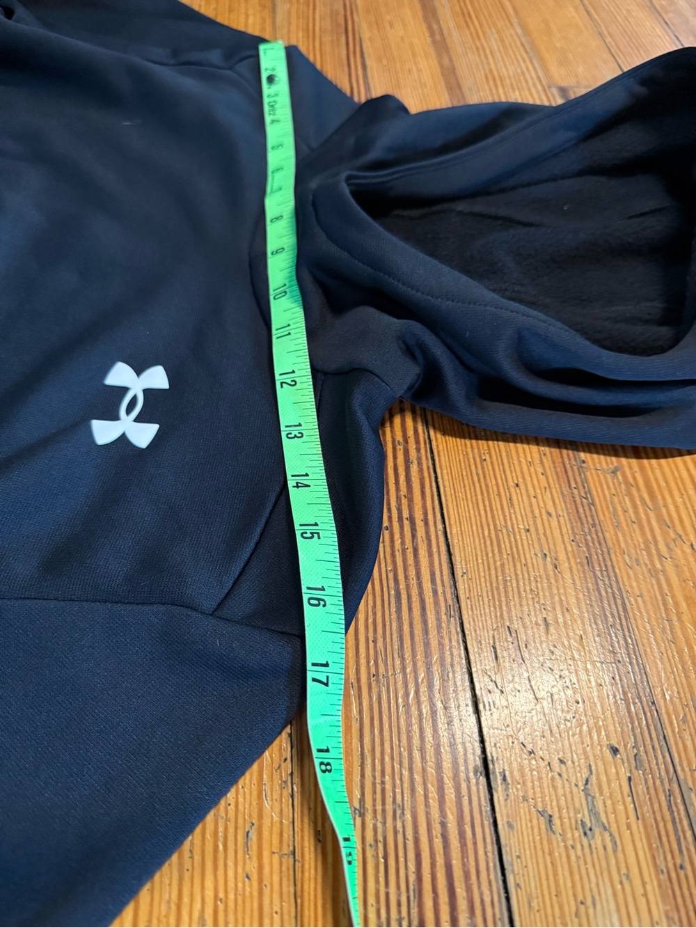 Under Armour Black Kids' Hoodie with Logo Large - Picture 6 of 9